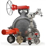 Injap Rama-rama dwi-offset